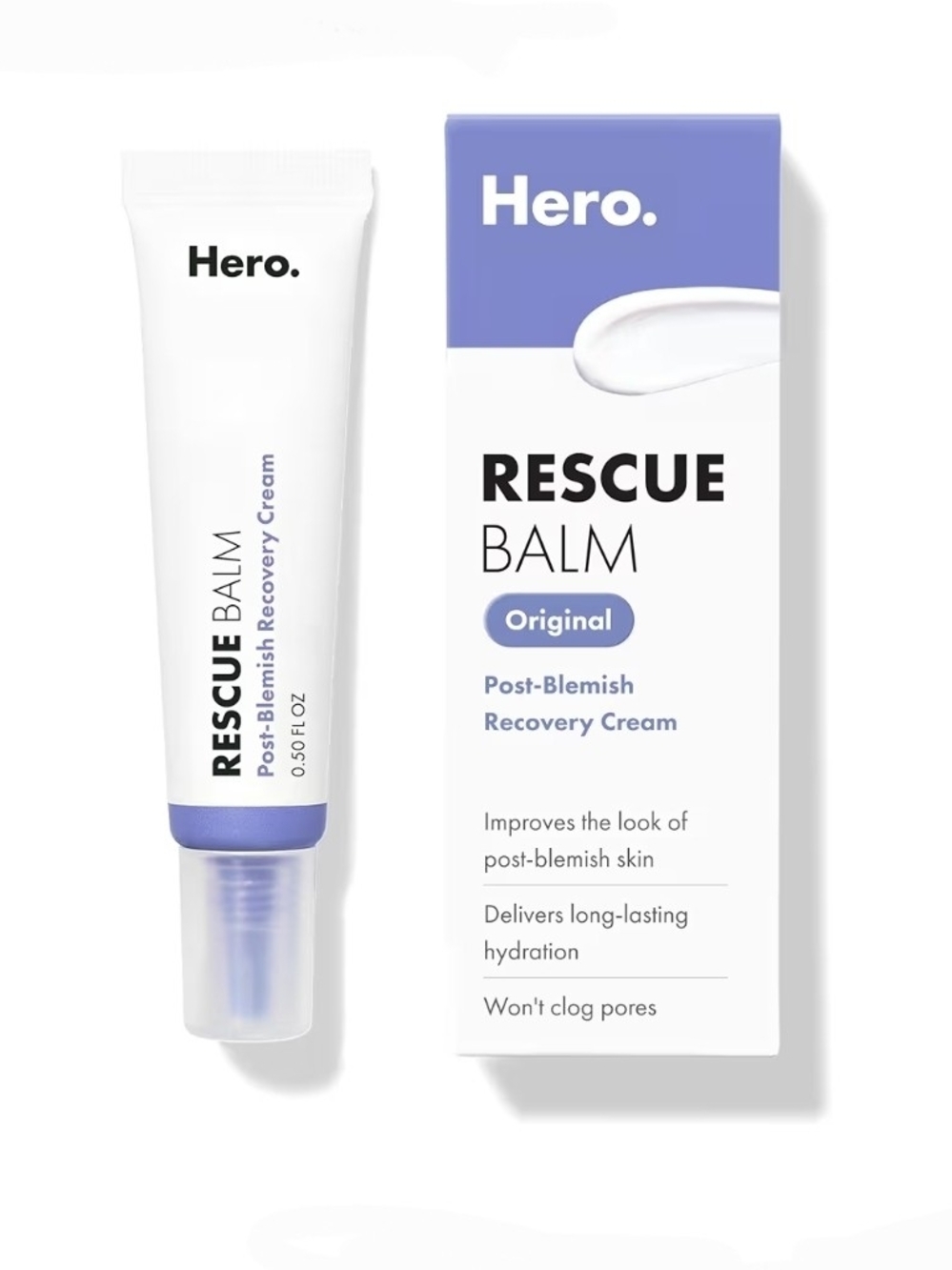 Hero Rescue Balm Original Post-Blemish Recovery Cream - 0.5fl Oz BNIB